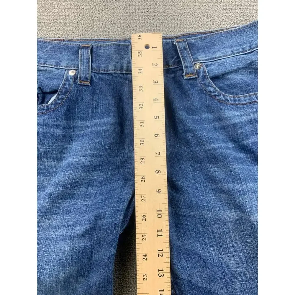 True Religion‎ Jeans Men 38 Blue Denim Straight Leg Relaxed Patch Dubai UAE Made